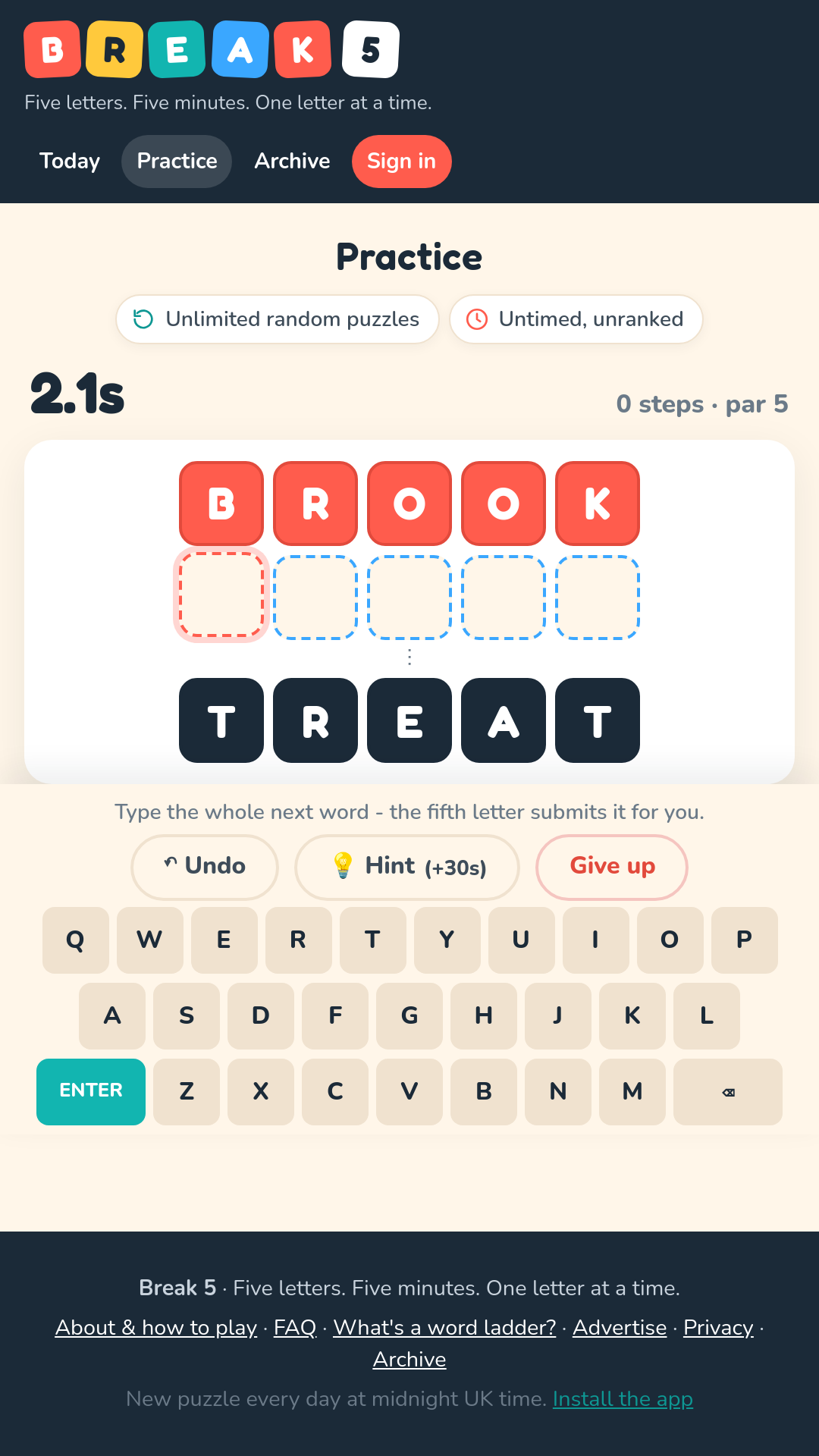 Break 5